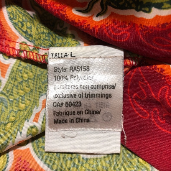 Fun Vintage Dragon Flame shirt sleeve button down Shirt Large - Picture 5 of 8